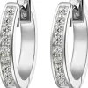 JETTE Ohrschmuck-ENDLESS Creolen Silber Zirkonia S.87485251NL