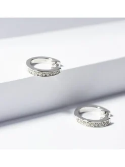 JETTE Ohrschmuck-ENDLESS Creolen Silber Zirkonia S.87485251NL