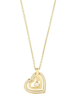 JETTE Halsketten + Collier-HEARTS Halskette Zirkonia vergoldet S.88601301NL