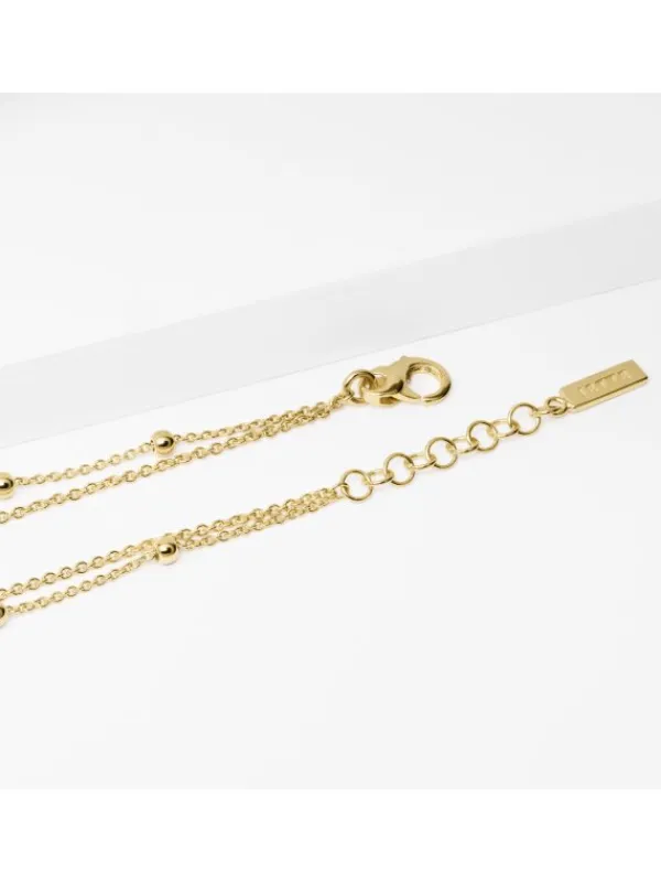 JETTE Halsketten + Collier-JOY Halskette doppel Perle vergoldet S.88601718NL
