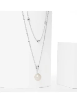 JETTE Halsketten + Collier-JOY Halskette doppel Perle S.88601688NL