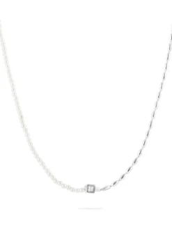 JETTE Halsketten + Collier-NUGGET PEARL Halskette Silber S.88854578NL