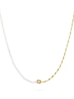 JETTE Halsketten + Collier-NUGGET PEARL Halskette Perle goldf. S.88854586NL