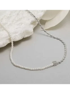 JETTE Halsketten + Collier-NUGGET PEARL Halskette Silber S.88854578NL