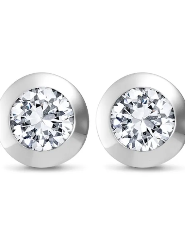 JETTE Ohrschmuck-SOLITAIRE Ohrstecker Silber S.86505657NL