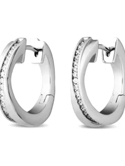 JETTE Ohrschmuck-TWISTED Creolen Silber S.87525007NL