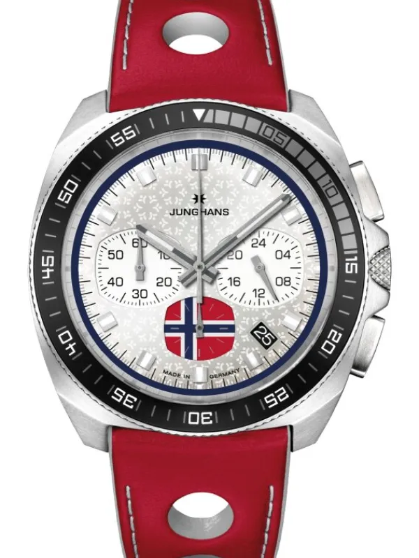 JUNGHANS Herrenuhren-1972 Chronoscope FIS Edition Trondheim limitiert 41/4563.00