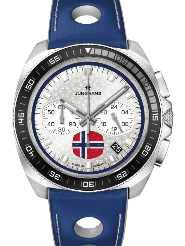 JUNGHANS Herrenuhren-1972 Chronoscope FIS Edition Trondheim limitiert 41/4563.00