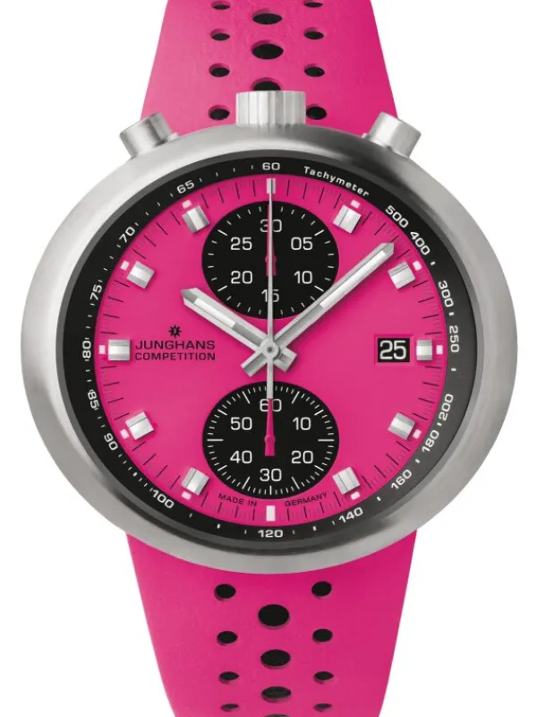 JUNGHANS Herrenuhren-1972 Competition Edition Tick Pink Lmt. 100 27/4406.00