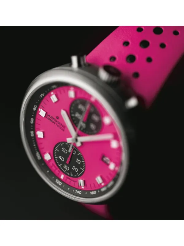 JUNGHANS Herrenuhren-1972 Competition Edition Tick Pink Lmt. 100 27/4406.00