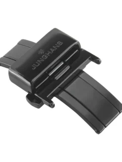 JUNGHANS Schließen-Faltschließe aus Edelstahl PVD schwarz 18 mm poliert 42555-0116