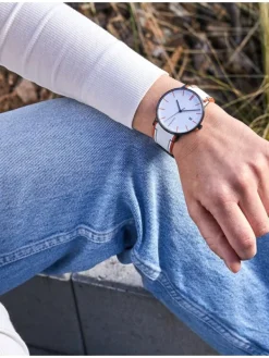 JUNGHANS Herrenuhren-FORM Quarz Weiß 41/4480.00