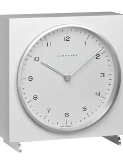 JUNGHANS Wecker + Co.-max bill Tischuhr weiß 383/2200