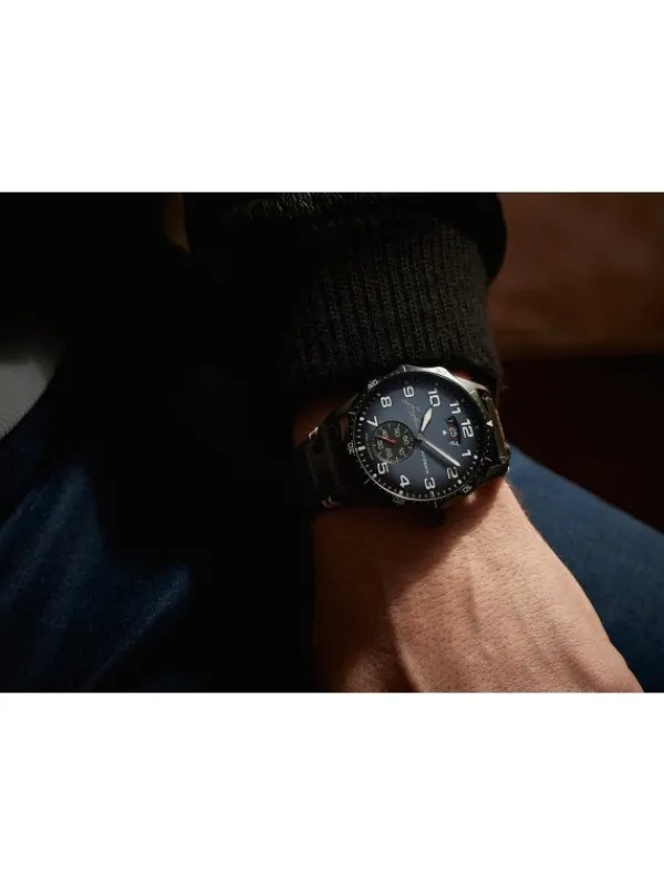 JUNGHANS Herrenuhren-Meister Pilot Automatic Navy Blue 27/4397.00