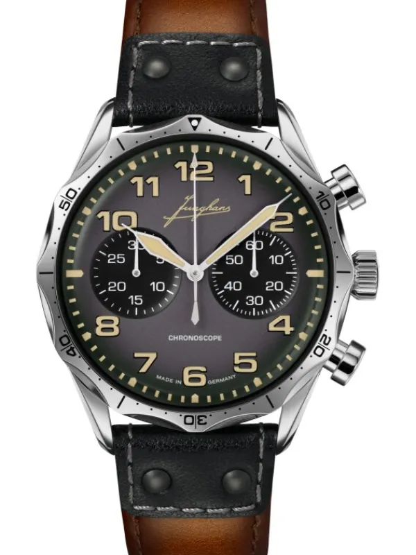 JUNGHANS Herrenuhren-Pilot Chronoscope 27/3493.00
