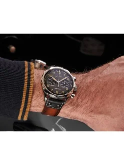 JUNGHANS Herrenuhren-Pilot Chronoscope 27/3493.00