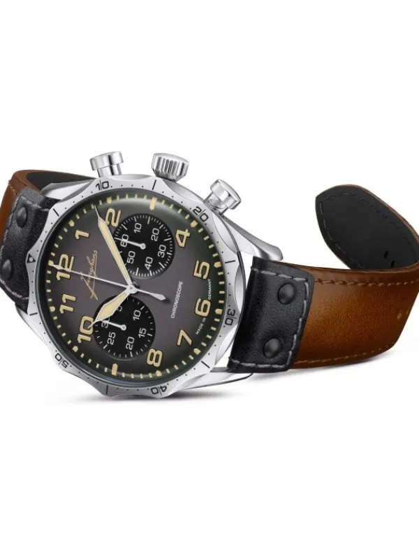 JUNGHANS Herrenuhren-Pilot Chronoscope 27/3493.00
