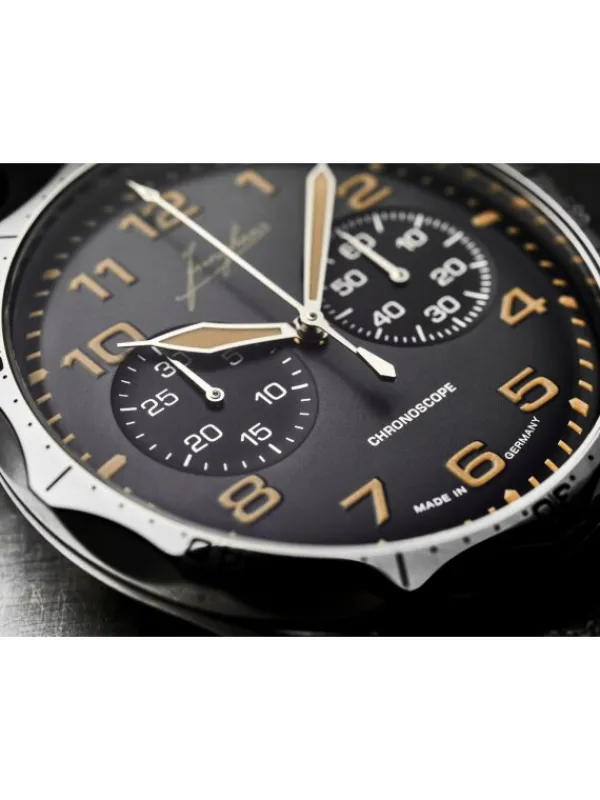 JUNGHANS Herrenuhren-Pilot Chronoscope 27/3493.00