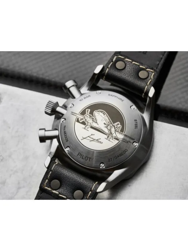 JUNGHANS Herrenuhren-Pilot Chronoscope 27/3492.00