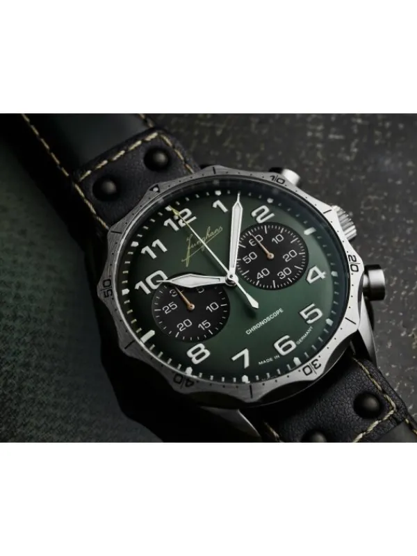 JUNGHANS Herrenuhren-Pilot Chronoscope 27/3492.00