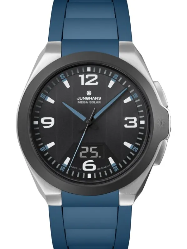 JUNGHANS Herrenuhren-Spektrum Mega Solar Blau 18/1527.00