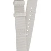 JUNGHANS Uhrenarmbänder | Zubehör-Textilband aus PET-Material hellgrau 18 mm 42050-6830