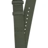 JUNGHANS Uhrenarmbänder | Zubehör-Textilband aus PET-Material oliv 17 mm 42050-6833