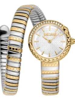 Just Cavalli Damenuhren-Cerchio snake bicolor JC1L301M0065