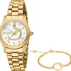 Just Cavalli Damenuhren-Eterna Set goldf. Gliederband JC1L359M0055