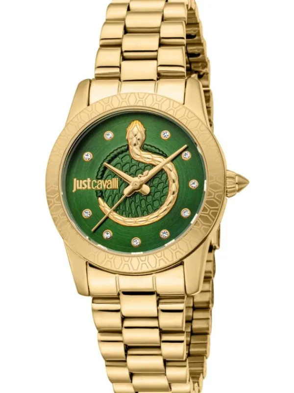 Just Cavalli Damenuhren-Eterna Set goldf. Grün JC1L359M0065