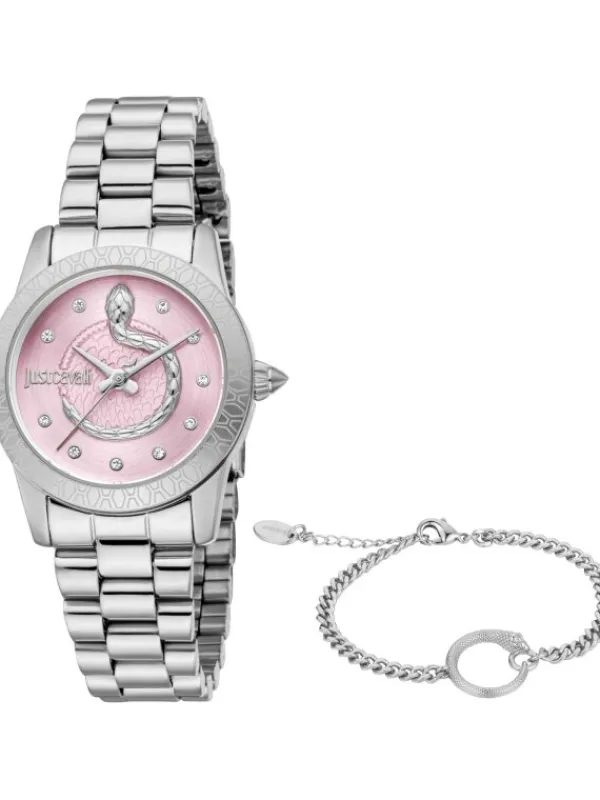 Just Cavalli Damenuhren-Eterna Set Rosa JC1L359M0045