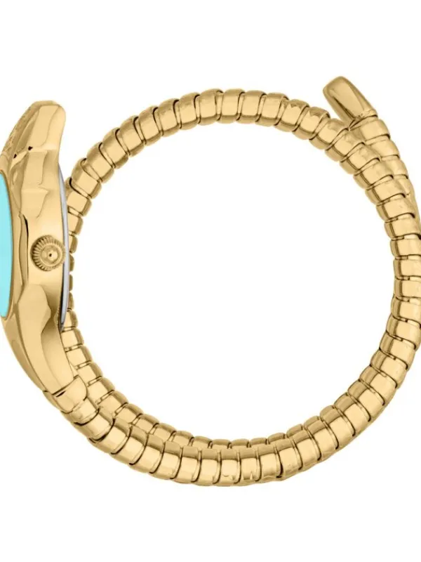 Just Cavalli Damenuhren-Fiore goldf. Türkis JC1L354M0035