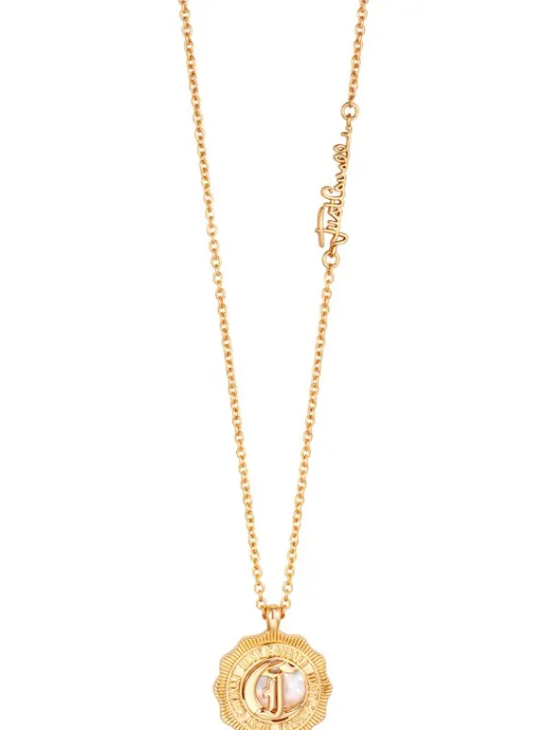 Just Cavalli Halsketten + Collier-Logo Kette Perlmutt JCNL01943200