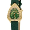 Just Cavalli Damenuhren-Perla goldf. Leder grün JC1L366L0025