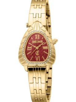 Just Cavalli Damenuhren-Perla goldf. rot JC1L366M0065