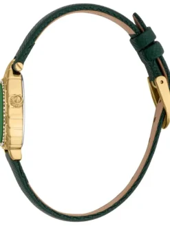 Just Cavalli Damenuhren-Perla goldf. Leder grün JC1L366L0025