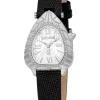 Just Cavalli Damenuhren-Perla silberf. Leder schwarz JC1L366L0015