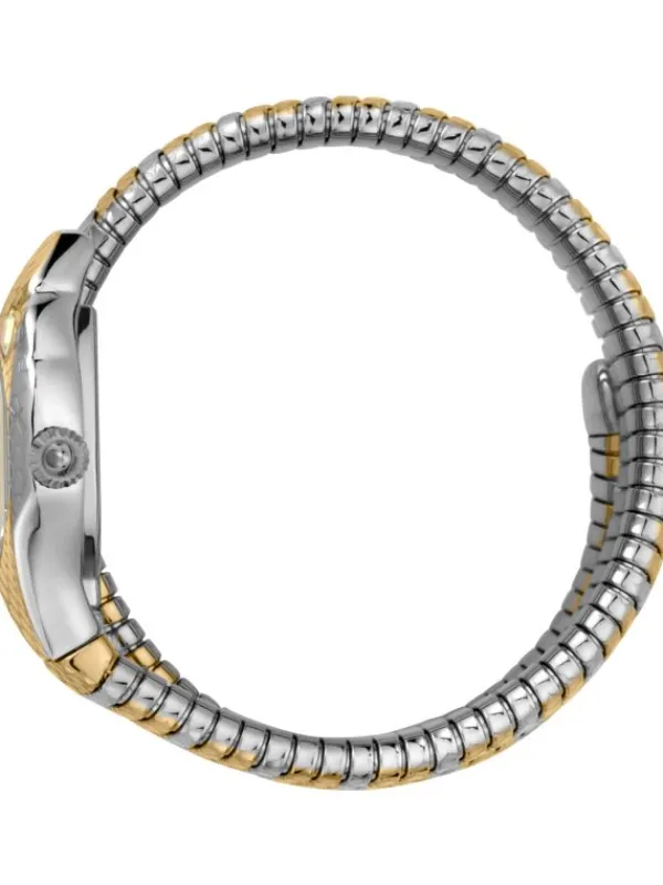 Just Cavalli Damenuhren-Signature Snake Doppelband bicolor JC1L168M0075
