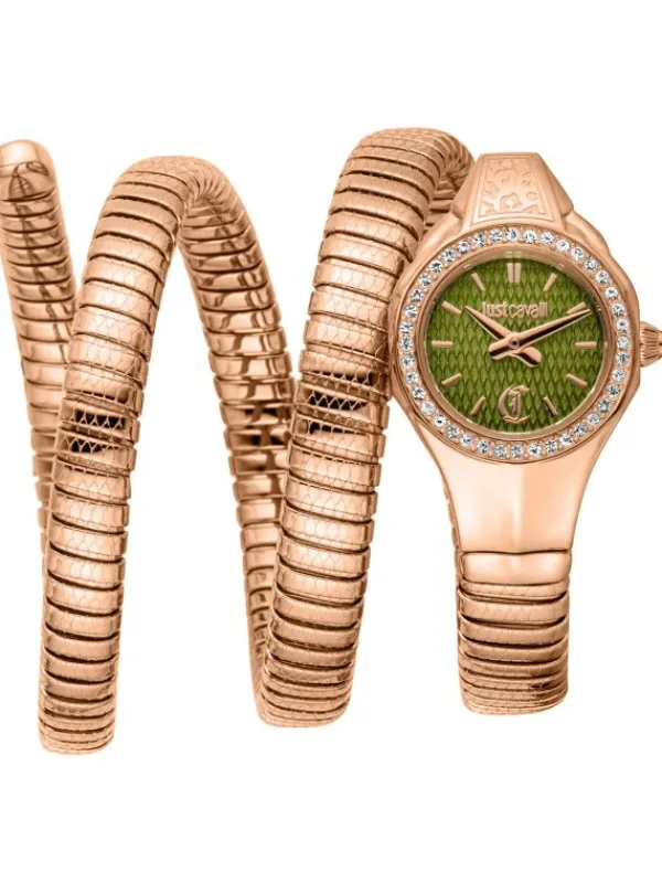 Just Cavalli Damenuhren-Vita roség. grün JC1L355M0045