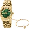 Just Cavalli Damenuhren-Vittoria Set goldf. Grün JC1L361M0065