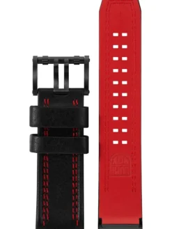 LUMINOX Uhrenarmbänder | Zubehör-1180, 26 mm, Leather, bl., Red FEX.1180.20B.1.K
