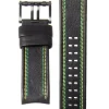 LUMINOX Uhrenarmbänder | Zubehör-1180, 26 mm, Leather, Blk, Yel FEX.1180.20B.K