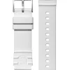 LUMINOX Uhrenarmbänder | Zubehör-0300, 19 mm, SILICONE, wh, Steel FPX.1901.10Q.K