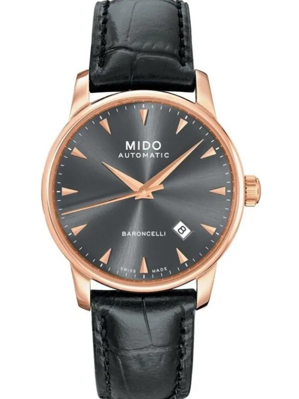 MIDO Herrenuhren-BARONCELLI II GENT Automatic, Ø38mm, rosé M8600.3.13.4