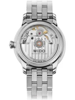 MIDO Damenuhren-BARONCELLI II, LR/A/STEEL/WHITE MOP M039.207.11.106.00