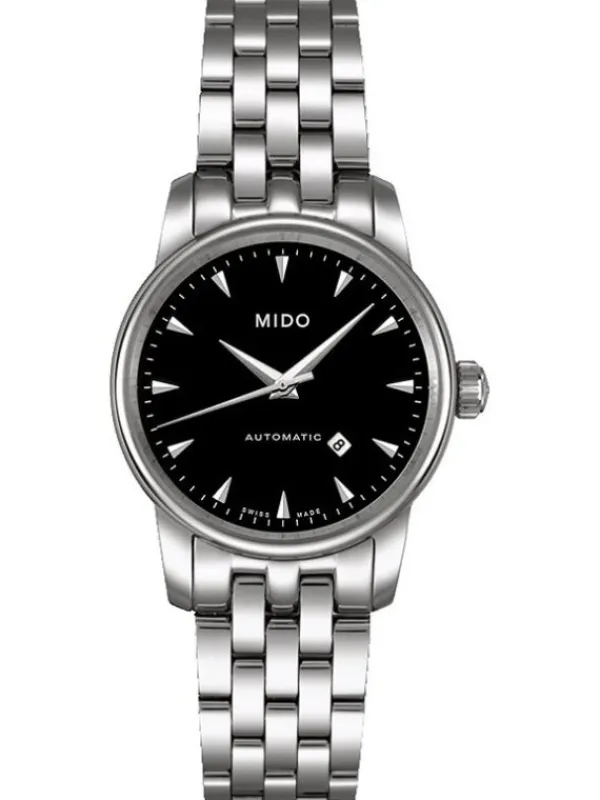 MIDO Damenuhren-BARONCELLI SZ/LR/A/STEEL/BLACK M76.0.041.81