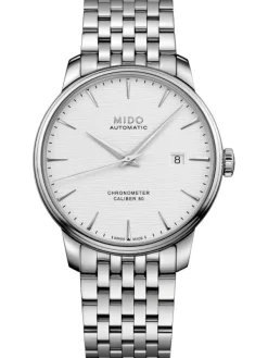 MIDO Herrenuhren-BARONC.III/GR/COSC/STEEL/SILVE M027.408.11.031.00