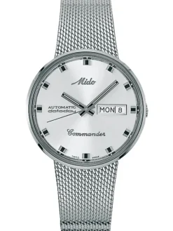 MIDO Herrenuhren-Commander Gent DATEDAY Automatic, Stahlarmband M84.2.942.113