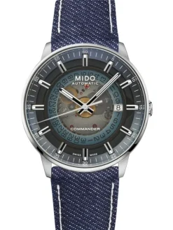 MIDO Herrenuhren-COMMANDER Gradient blau M021.407.18.411.00