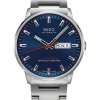 MIDO Herrenuhren-COMMANDER II Automatic Chronometer, blue, Stahlband M021.431.11.041.00
